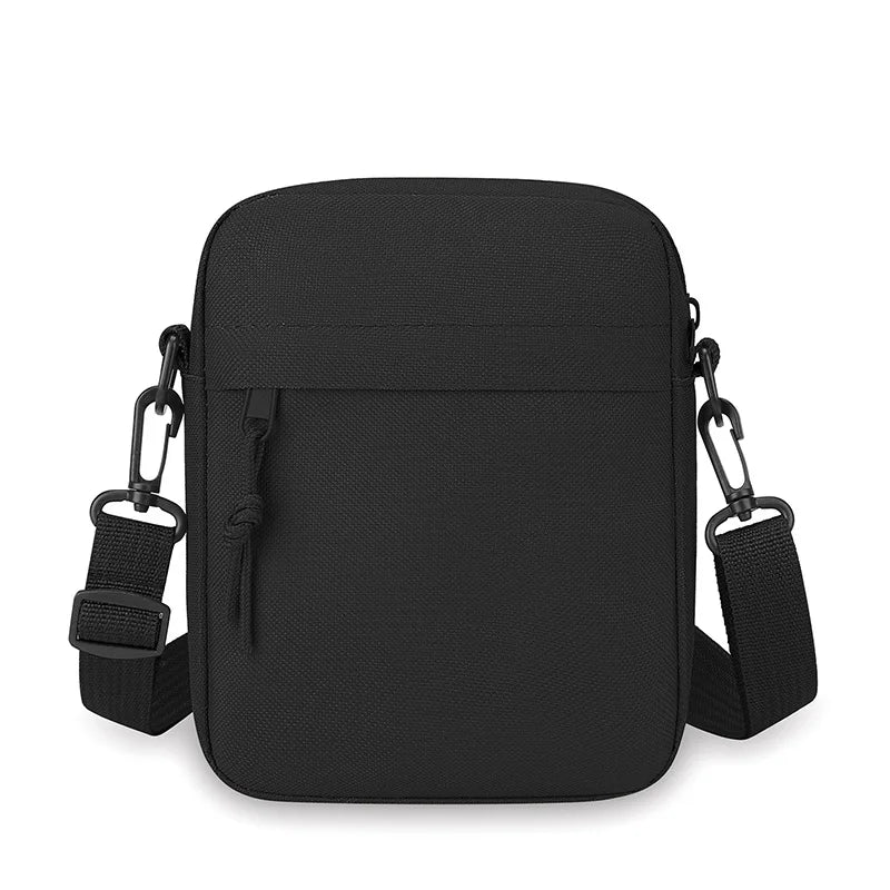 Simple Male Bag Solid Color Shoulder Square Casual Diagonal Cross Portable Mobile Phone Storage