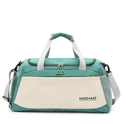 Multi Pocket Gym Duffle Bag Waterproof Versatile Sports Bag Wet Dry Separation Pocket Large Capacity