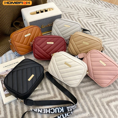 Homefish Pu Shoulder Bags Woman S Handbag Simple Crossbody Casual Messenger Bag Cool Phone
