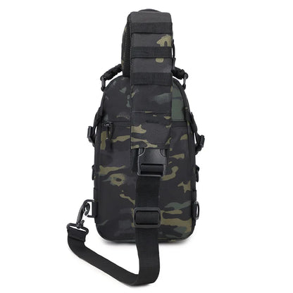 Waterproof Nylon Bloa Bag Camouflage Outdoor Chest Bag Multi-Functional Mountaineer Shoulder
