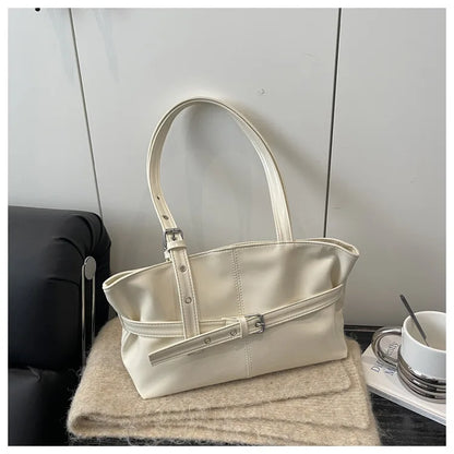 Large Capacity Women S Shoulder Bag Tote Commuter Simple Vintage Cross-Border Style Versatile