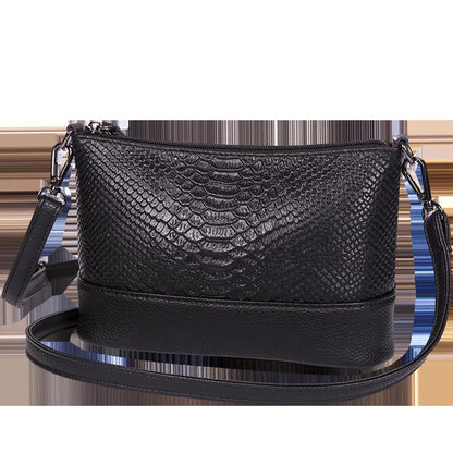 Women S Genuine Leather Square Top Layer Cowhide Single-Shoulder Bag Versatile Crossbody Bag