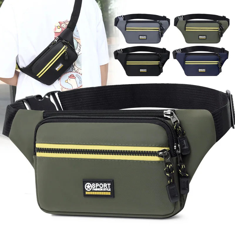 Waist Bag Men Women Work Site Mobile Phone Storage Durable Multi-Storey Stall Cashier Wallet