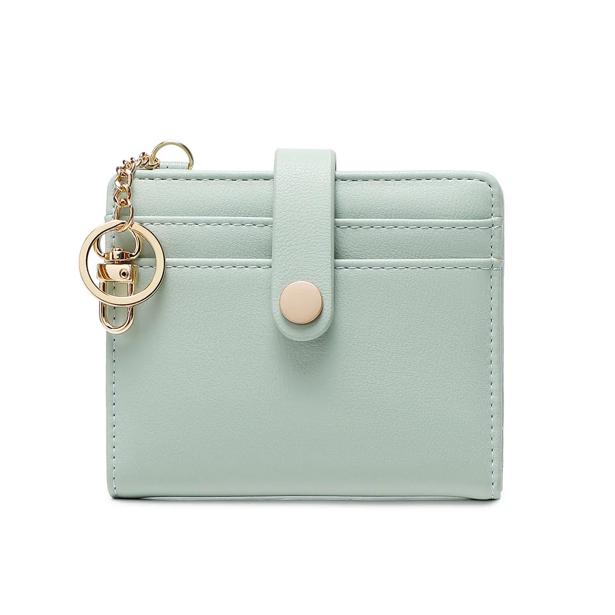 Double-Folding Ultra-Thin Card Case Rfid Anti-Theft Swiping Women S Wallet