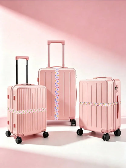 Cute Print Travel Luggage Belt Buckle Adjustable Luggage Strap Suitcase - Soft