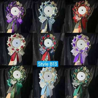 Itabag Ribbon Flower Badge Stand – Anime Pin Display Decoration