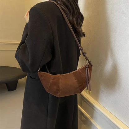 Croissant Shape Crossbody Bag for Women – Casual Shoulder Bag