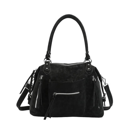 Large Capacity Suede Crossbody Shoulder Bag for Women