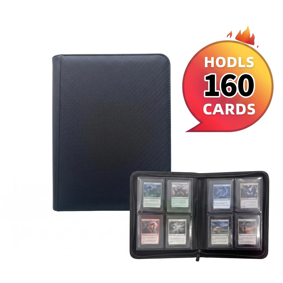 Homefish 4 Pocket Toploader Binder Album Holds 160 Cards