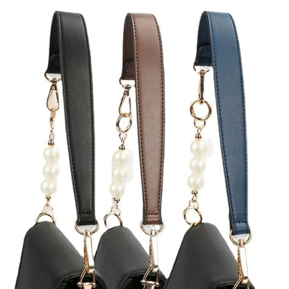 100 Genuine Leather Bag Strap Handbags Handles Handbag Short Purse Golden Buckle Replacement Belt