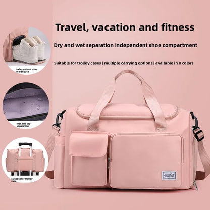 Weekender Duffel Bag for Women – Waterproof Foldable Gym Travel Bag