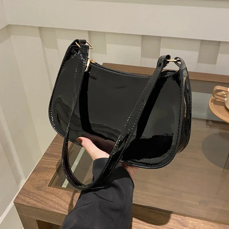Retro PU Leather Hobo Shoulder Bag – Casual Women's Underarm Purse