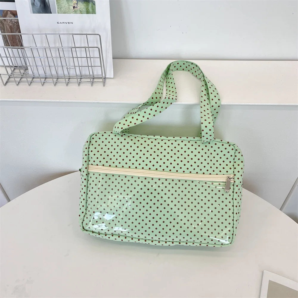 Shoulder Underarm Y2k Ulzzang Ita Bag Woman Polka Dot Tote Trendy Bolso Transparent Sac Femme Youth