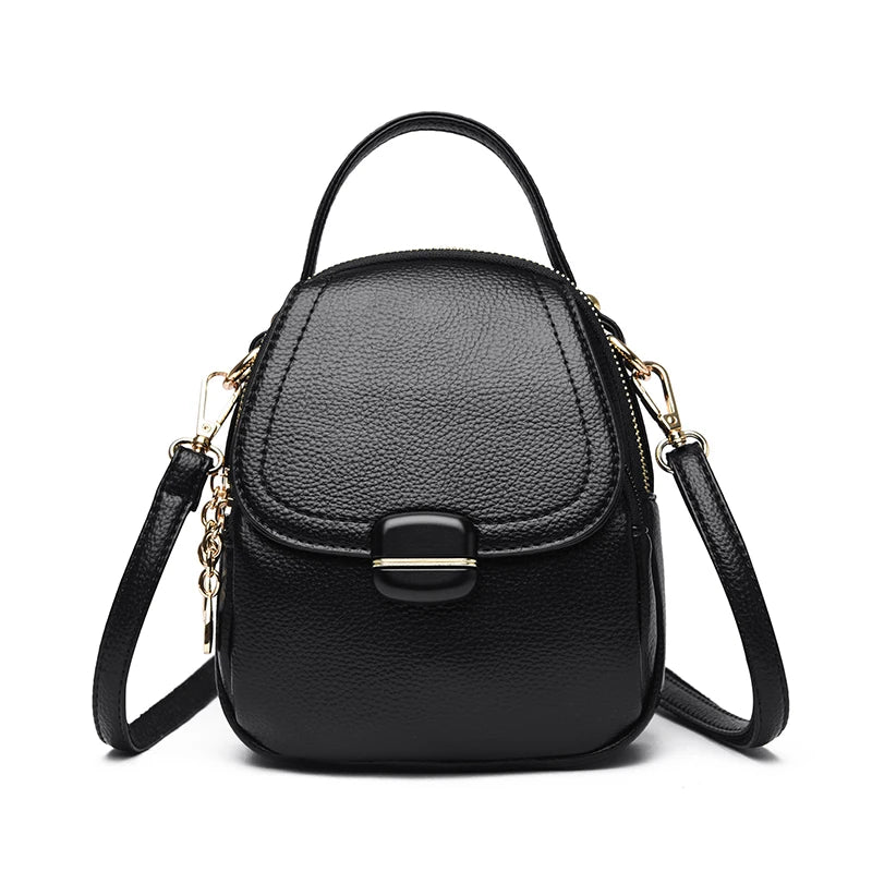 Mini PU Leather Crossbody Bag for Women