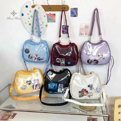 Cat-Shaped Ita Bag – Transparent Crossbody Shoulder Bag