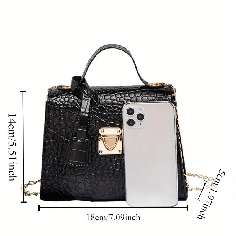 Twist Lock Crossbody Handbag – Women's Designer Tote Purse