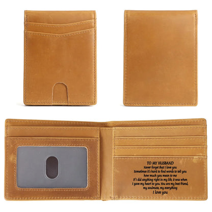 Real Leather Light Short Men S Wallet Multi Card Money Clip Laser Engraving Gift