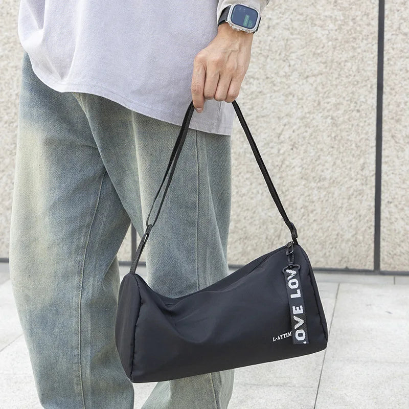 Travel Men S Sports Light Outdoor Crossbody Bag Large Capacity Luggage Single Shoulder Bucket