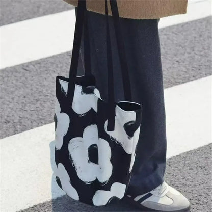 Floral Oil Painting Bucket Bag – Women's Shoulder & Crossbody Tote