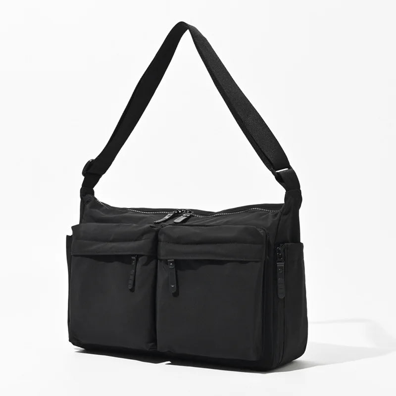 Waterproof Nylon Crossbody Bag – Multi-Pocket Shoulder Bag for Women & Men