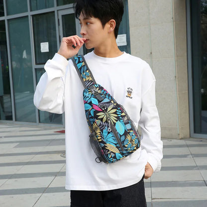 Men S Outdoor Shoulder Bag Casual Wear Resistant Scratch Anti Spill Crossbody