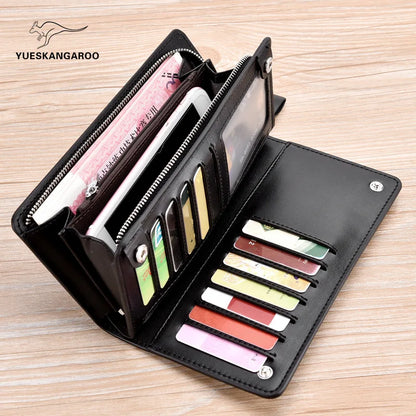 Men S Hand-Held Bag Wallet Multiple Compartments Fashionable Large-Capacity Mobile Phone Storage