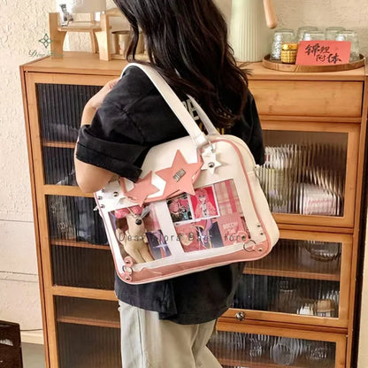 Star Ita Bag – Y2K Lolita Crossbody with Transparent Window