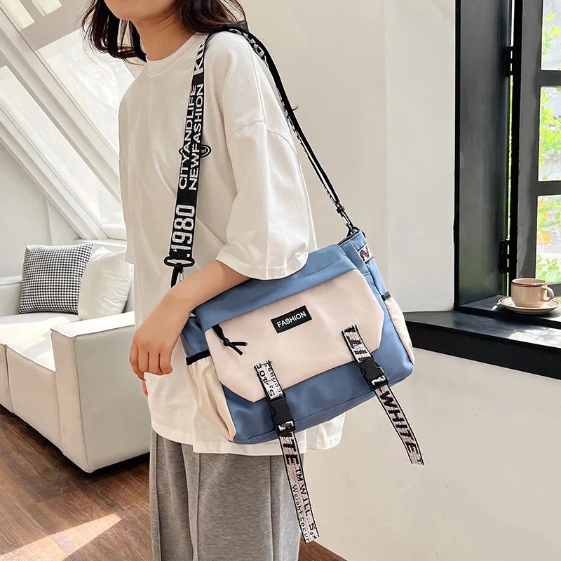 Commuter Versatile Anti Splash Crossbody Bag Casual Single Shoulder Large Capacity Lightweight Bag