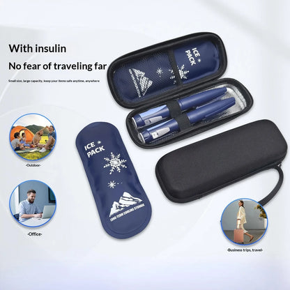 Homefish 1 Or 6 Pcs Diabetic Insulin Travel Cooler Set Reusable Gel Ice Pack Portable Outdoor