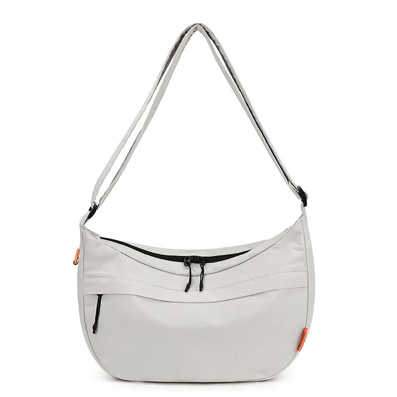 Waterproof Nylon Fabric Simple Dumpling Bag Lightweight Crossbody Bag Casual Large-Capacity