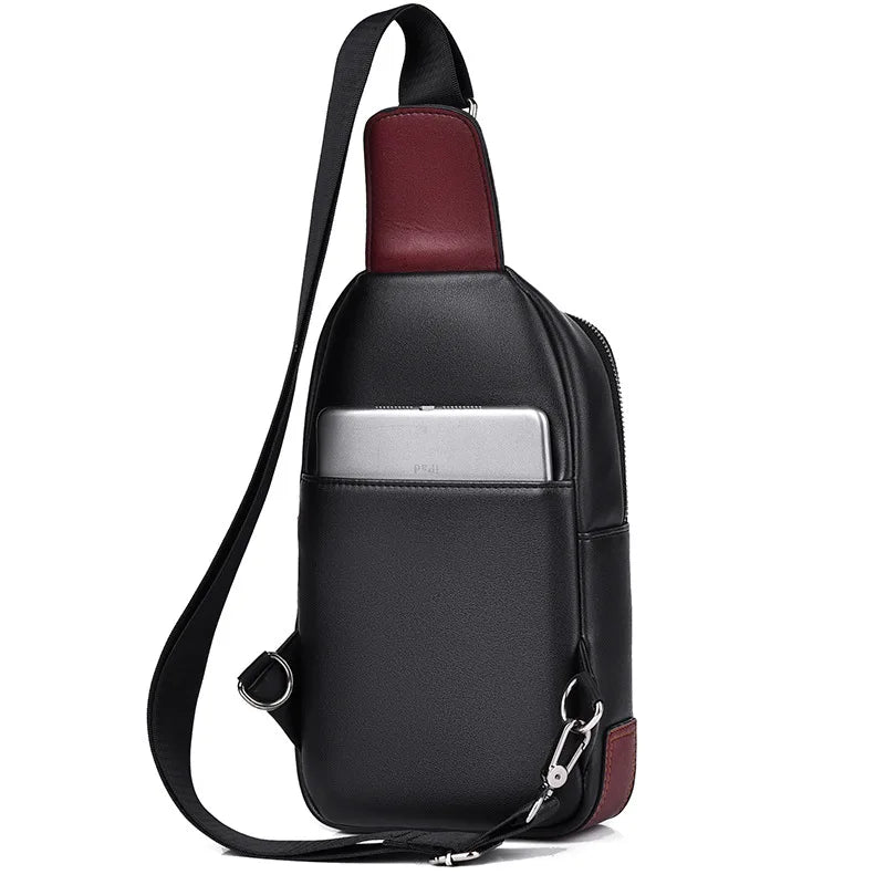 Fashionable Single-Shoulder Bag Contrasting Colors Large Capacity Mobile Phone Storage