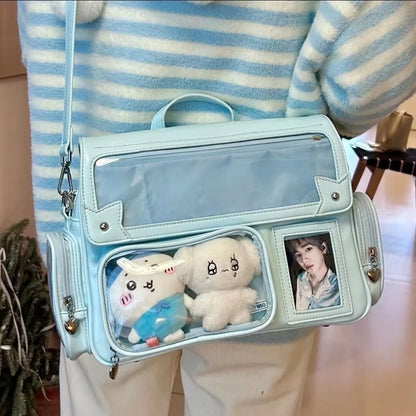Ita Bag Large Capacity Crossbody with Clear Display Pockets