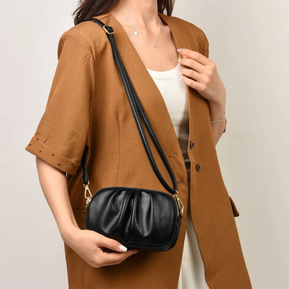 Women's Crossbody Bag – 3-Layer Soft PU Leather Shoulder Bag