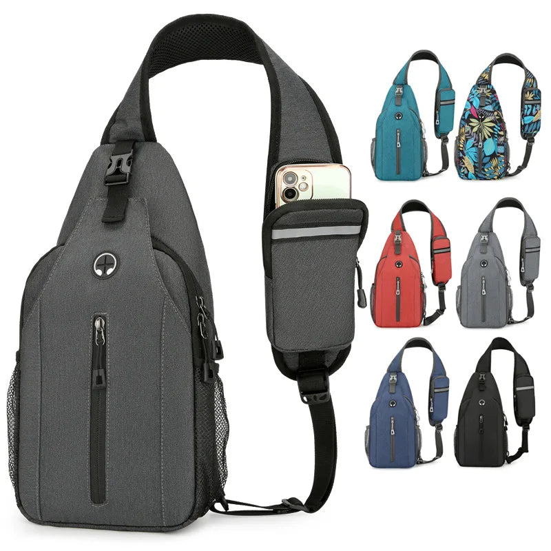 Men S Outdoor Shoulder Bag Casual Wear Resistant Scratch Anti Spill Crossbody