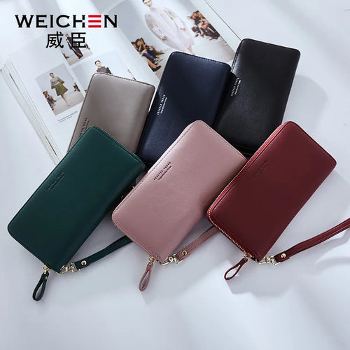 Ladies Purse Long Large Capacity Zipper Mobile Phone Storage Handbag Wallet