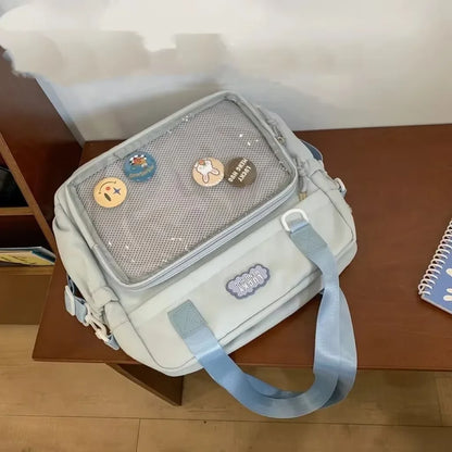 Ita Crossbody Bag Transparent Pocket DIY Badge – Y2K