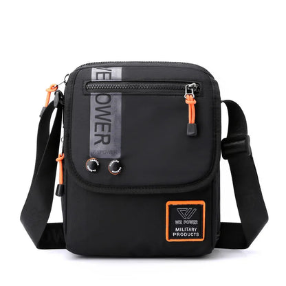 Men S Zipper Cross-Body Casual Shoulder Bag Postman Outdoor Large Capacity Sports