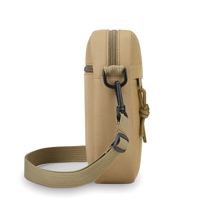Simple Male Bag Solid Color Shoulder Square Casual Diagonal Cross Portable Mobile Phone Storage