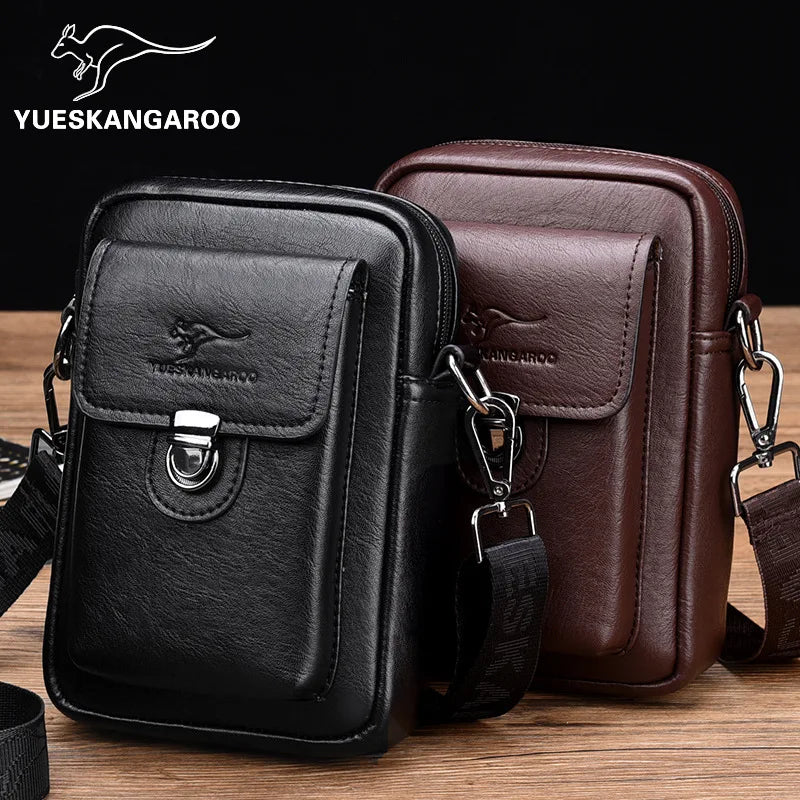 Mobile Phone Storage Men S Crossbody Buckle Small Backpack