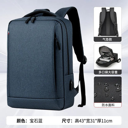 Large Capacity Men Shoulder Women Backpack Multi-Function Commuting Travel Schoolbag Waterproof
