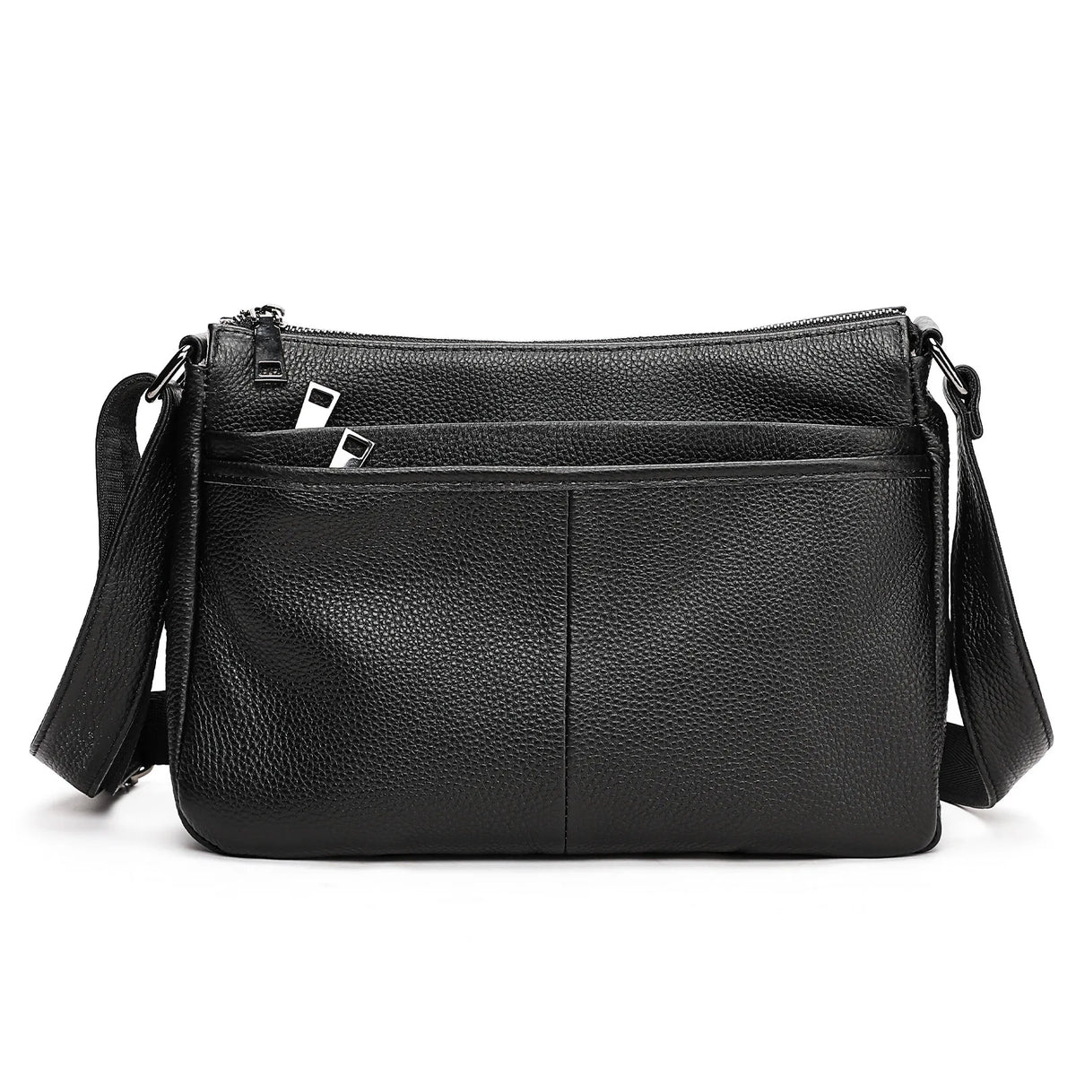 Women S Leather Shoulder Bag Large Capacity Soft Multi-Layer Multi-Function Diagonal Span - Soft