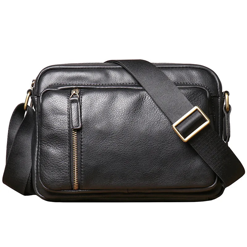 Oily Waxed Cowhide Men S Shoulder Bag Women Large Capacity Crossbody Real Leather Ipad Handheld