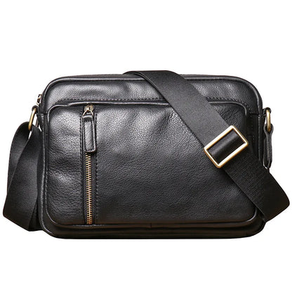 Oily Waxed Cowhide Men S Shoulder Bag Women Large Capacity Crossbody Real Leather Ipad Handheld