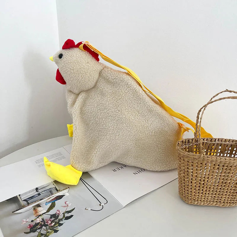 Creative Cute Chicken Shaped Bag Women S Cartoon Crossbody Bags Teen Girl S Handbag Shoulder Bag