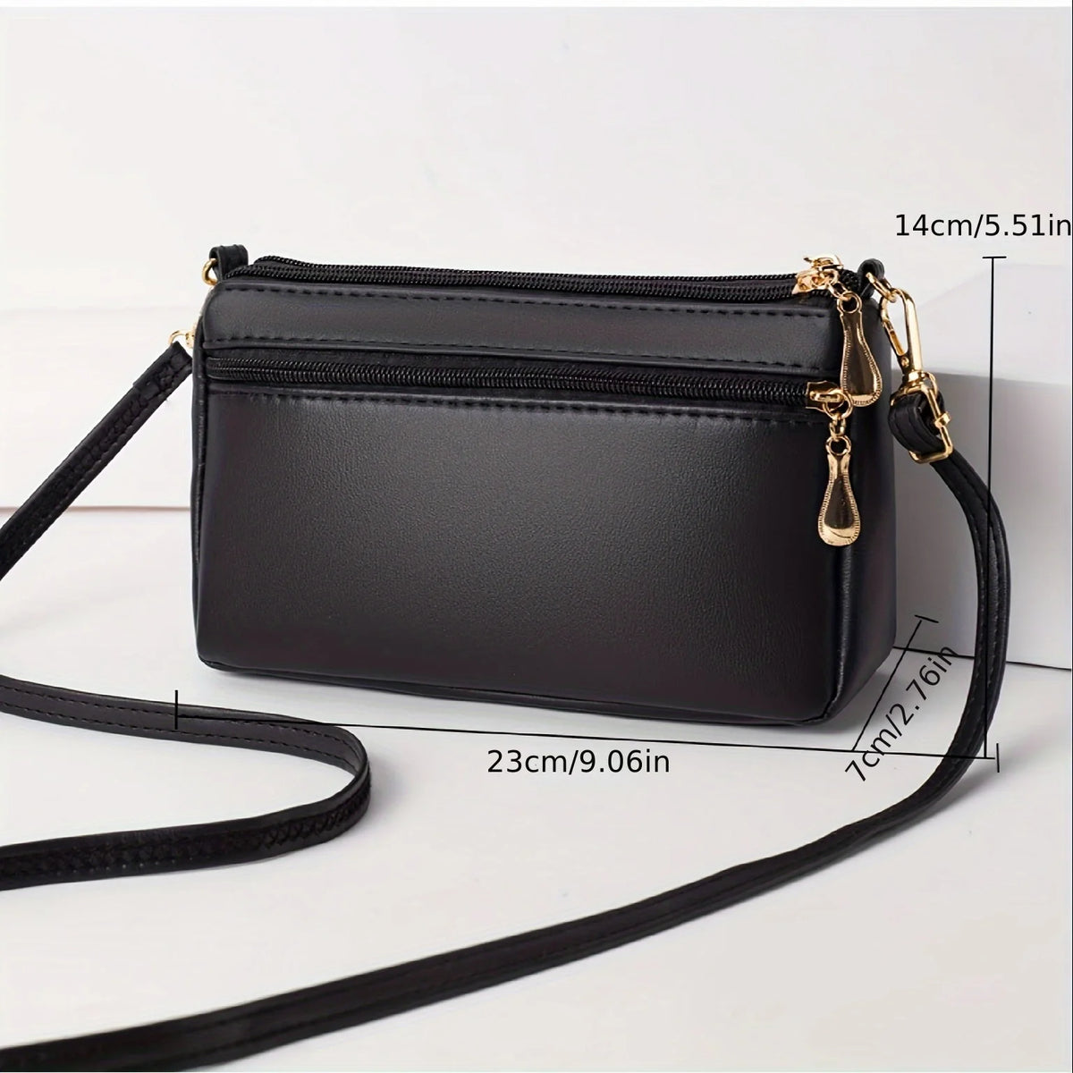 Quilted Crossbody Bag – Women's Vintage Leather Shoulder Bag