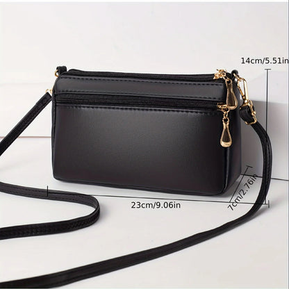 Quilted Crossbody Bag – Women's Vintage Leather Shoulder Bag
