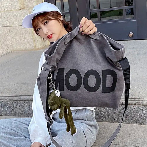 Canvas Crossbody Bag for Women – Large Capacity Messenger Bag
