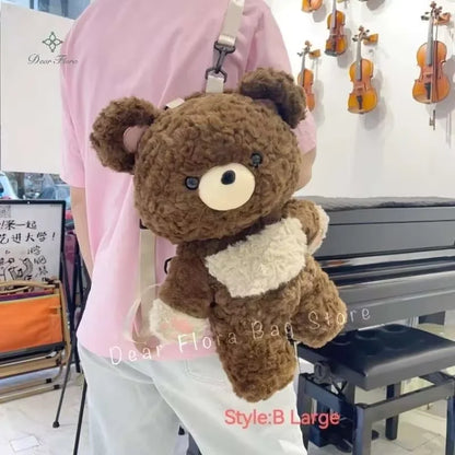 Cute Plush Penguin Backpack for Women & Girls