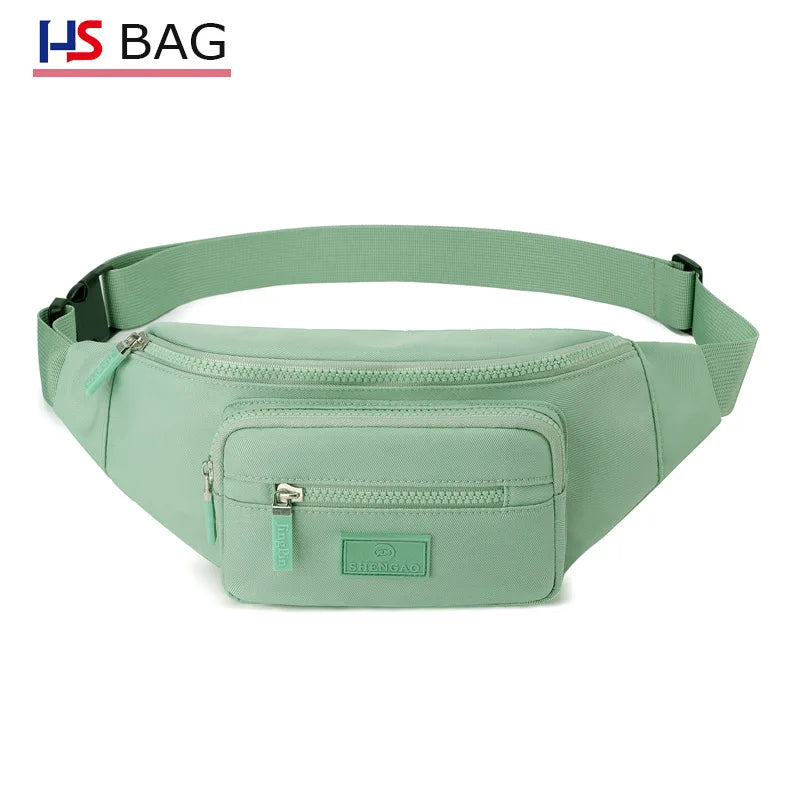 Casual Women S Waist Bag Crossbody Oxford Supermarket Cashier Purse Light Cycling Chest