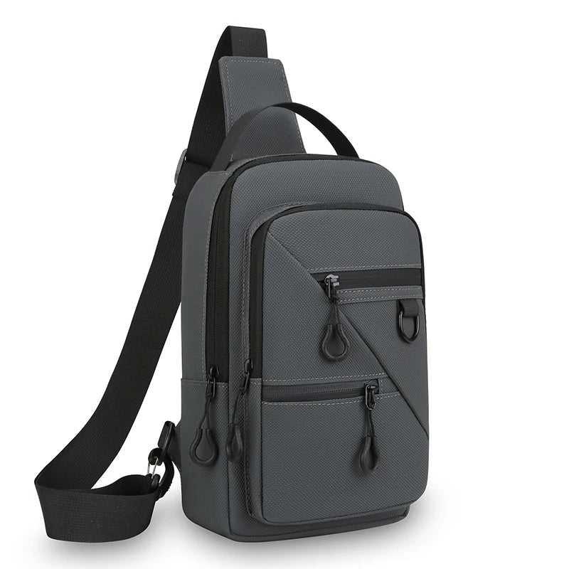 Men S Waist Packs Chest Bag Soft Waterproof Pu Shoulder Casual Crossbody Bags Bolsos - Waterproof